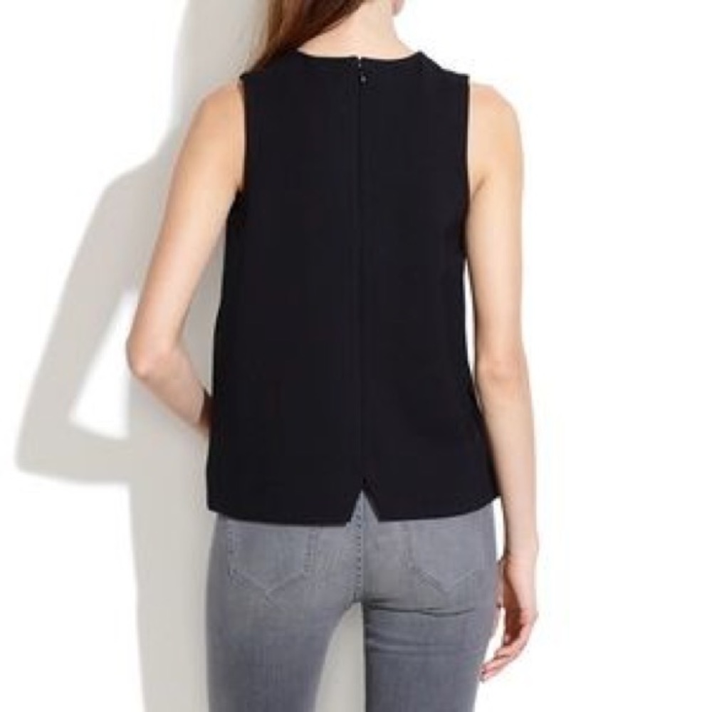Madewell Stitchframe Ponte Black Tank Top Size XS - Picture 2 of 8